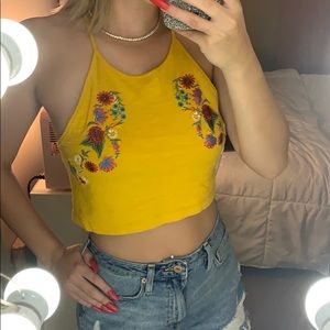 Yellow Floral Top